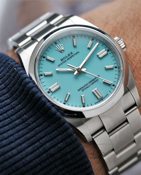 navy blue rolex watch|Rolex op 36 tiffany blue.